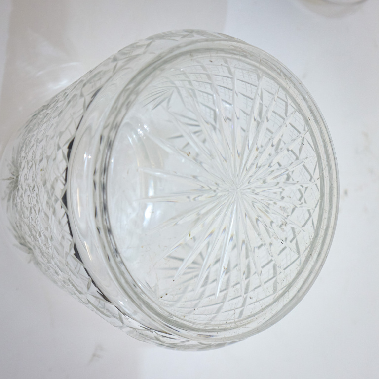 Silver & Hobnailed Glass Biscuit Barrel - Image 7