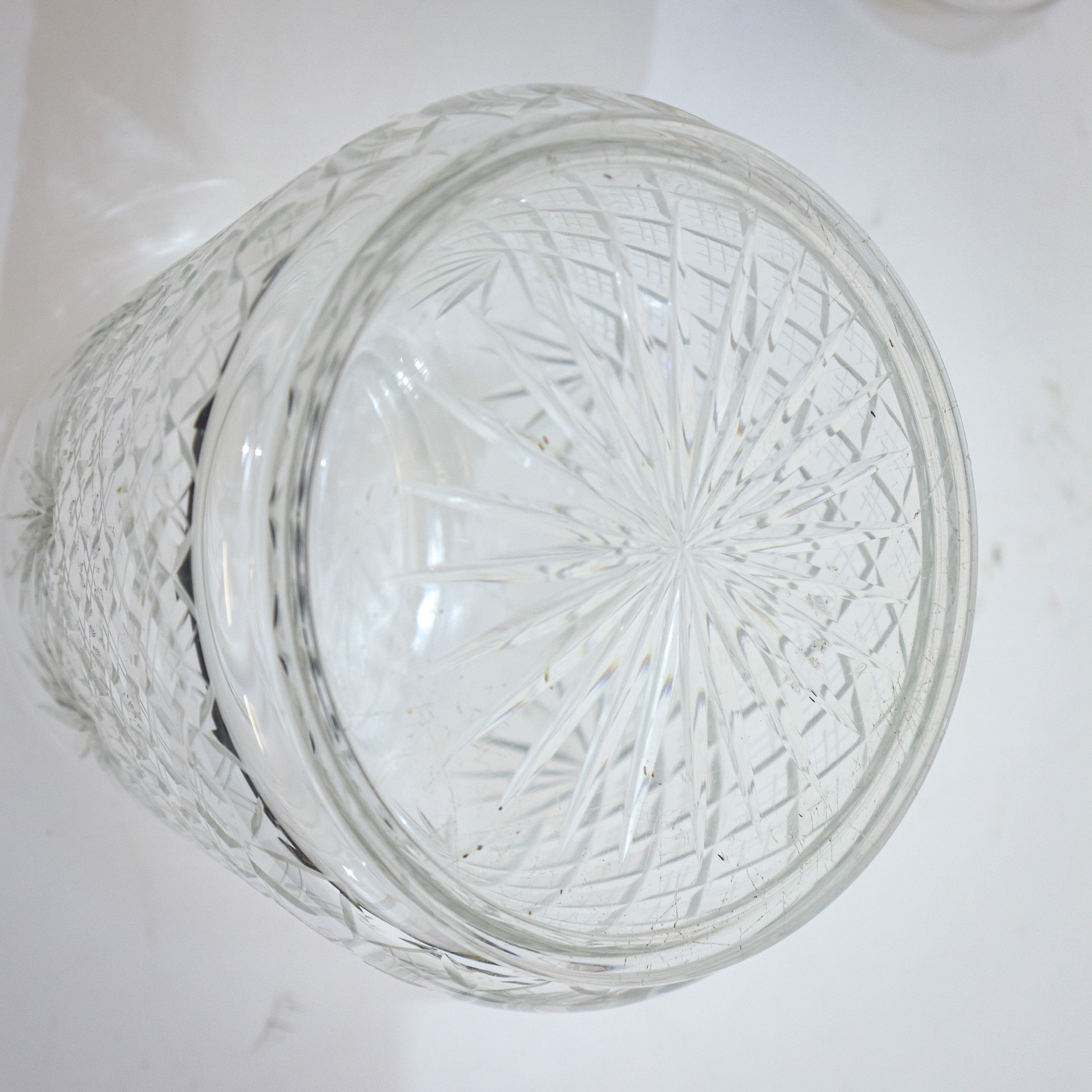 Silver & Hobnailed Glass Biscuit Barrel