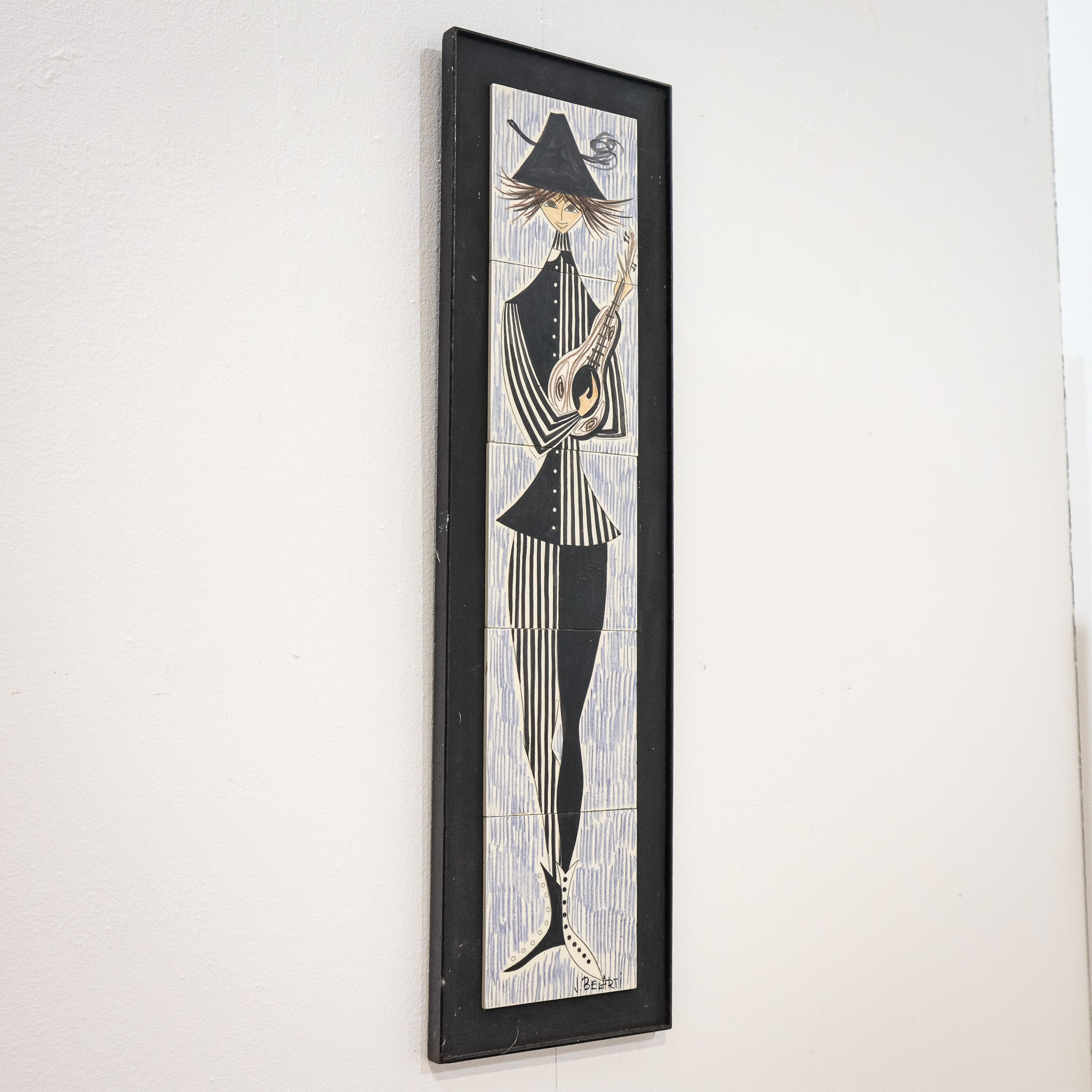 Tile Wall Art by J. Belarti of Harlequin Musician