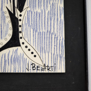 Tile Wall Art by J. Belarti of Harlequin Musician