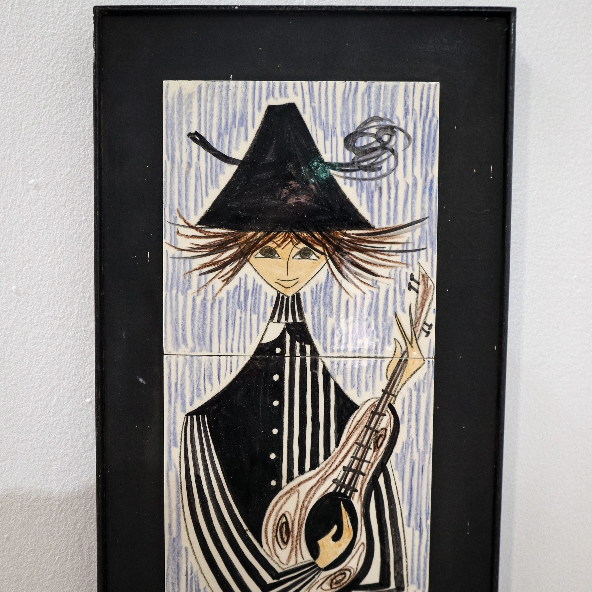 Tile Wall Art by J. Belarti of Harlequin Musician