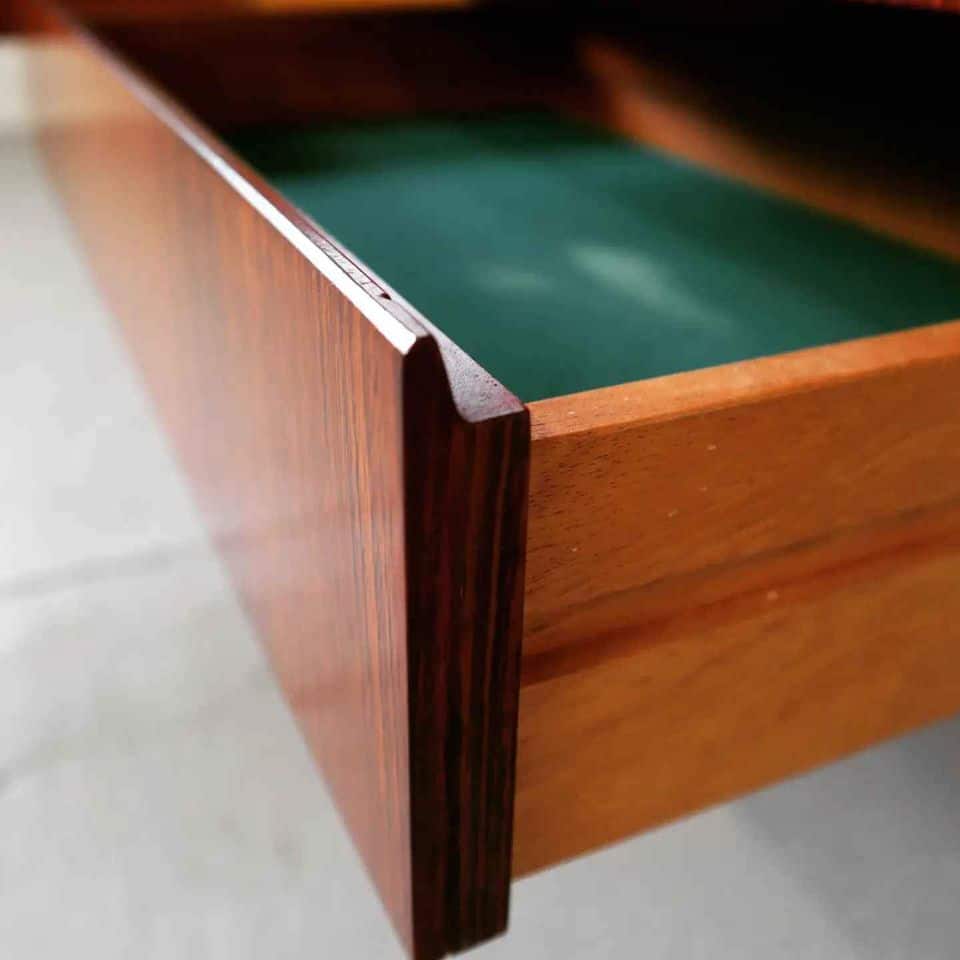 Bar cabinet in Indian Rosewood produced by 'Meubelfabriek Aurora' Belgium 1967