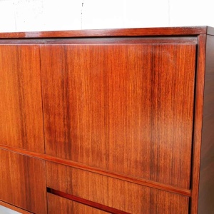 Bar cabinet in Indian Rosewood produced by 'Meubelfabriek Aurora' Belgium 1967