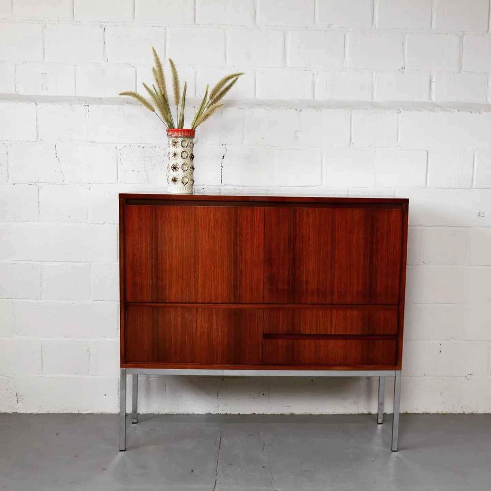 Bar cabinet in Indian Rosewood produced by 'Meubelfabriek Aurora' Belgium 1967