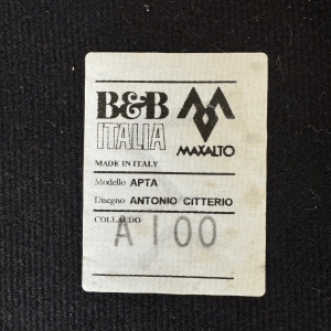 B&B Italia Maxalto Apta Kalos Armchair & Footstool by Antonio Citterio