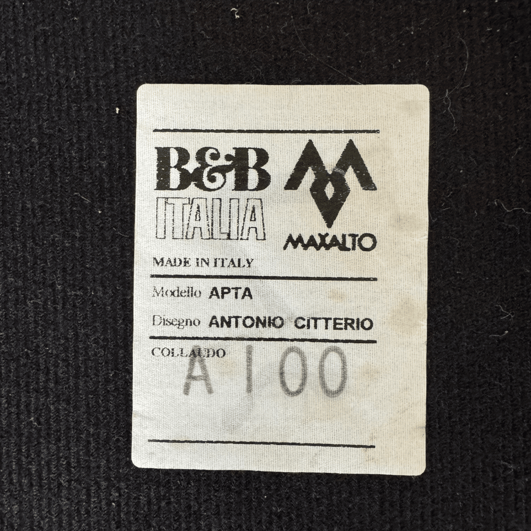 B&B Italia Maxalto Apta Kalos Armchair & Footstool by Antonio Citterio