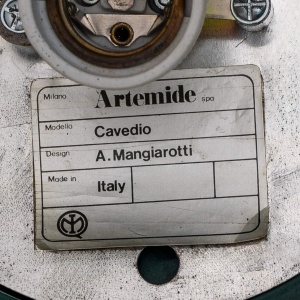 Angelo Mangiarotti for Artemide Modern Wall Lamps (five) mod. "Cavedio", 1960s