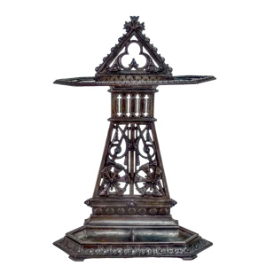 Cast Iron umbrellastick stand Christopher Dresser c1868.