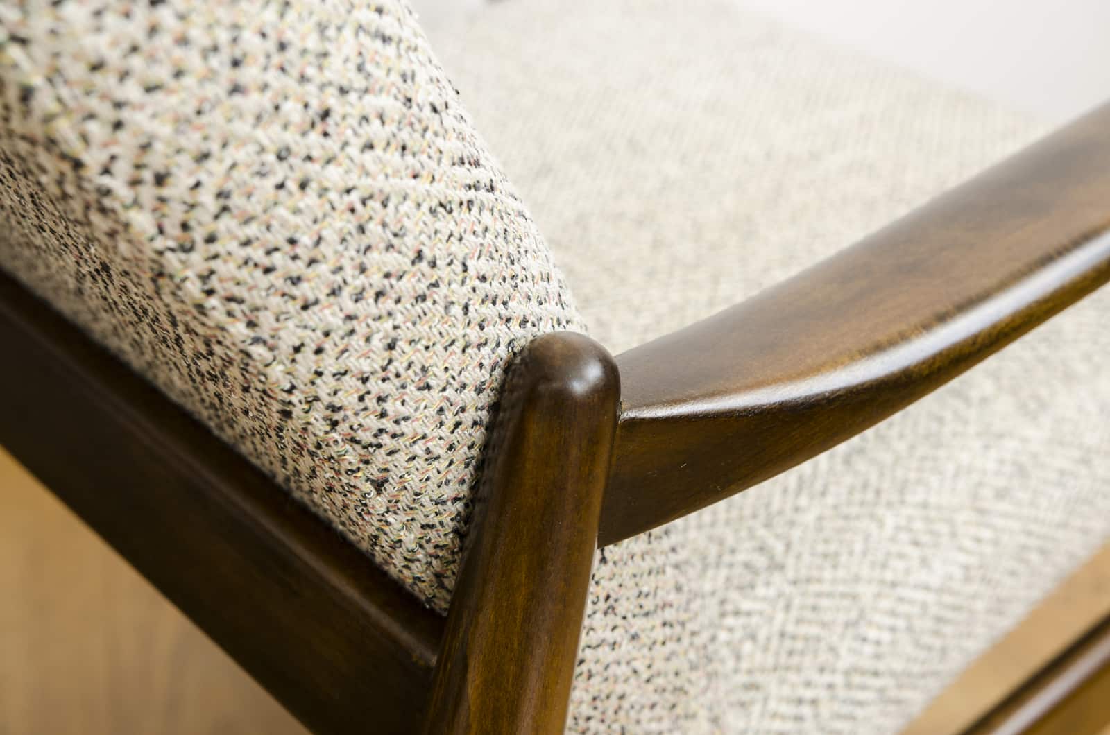 Pair Of Armchairs High Back GFM-64 And GFM-64 By Edmun Homa, Poland, 1960’S