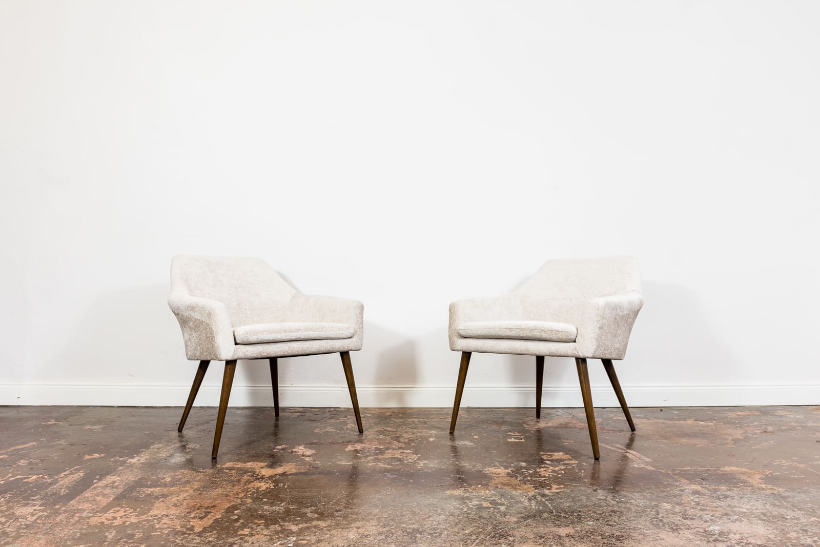 Pair Of Beige Cocktail Chair, Poland, 1970s