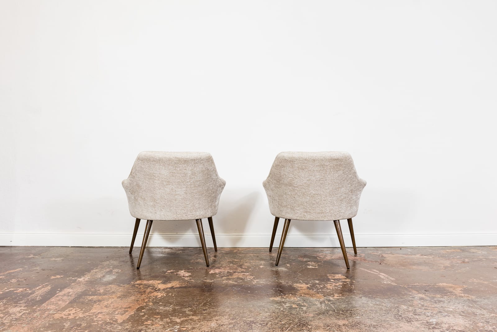 Pair Of Beige Cocktail Chair, Poland, 1970s