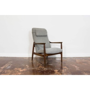 Pair Of Armchairs High Back GFM-64 and GFM-64 by Edmun Homa, Poland, 1960's