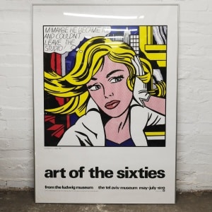 Lichtenstein 'The Art Of The 60s', Roy Lichtenstein Screen Print, 1970s