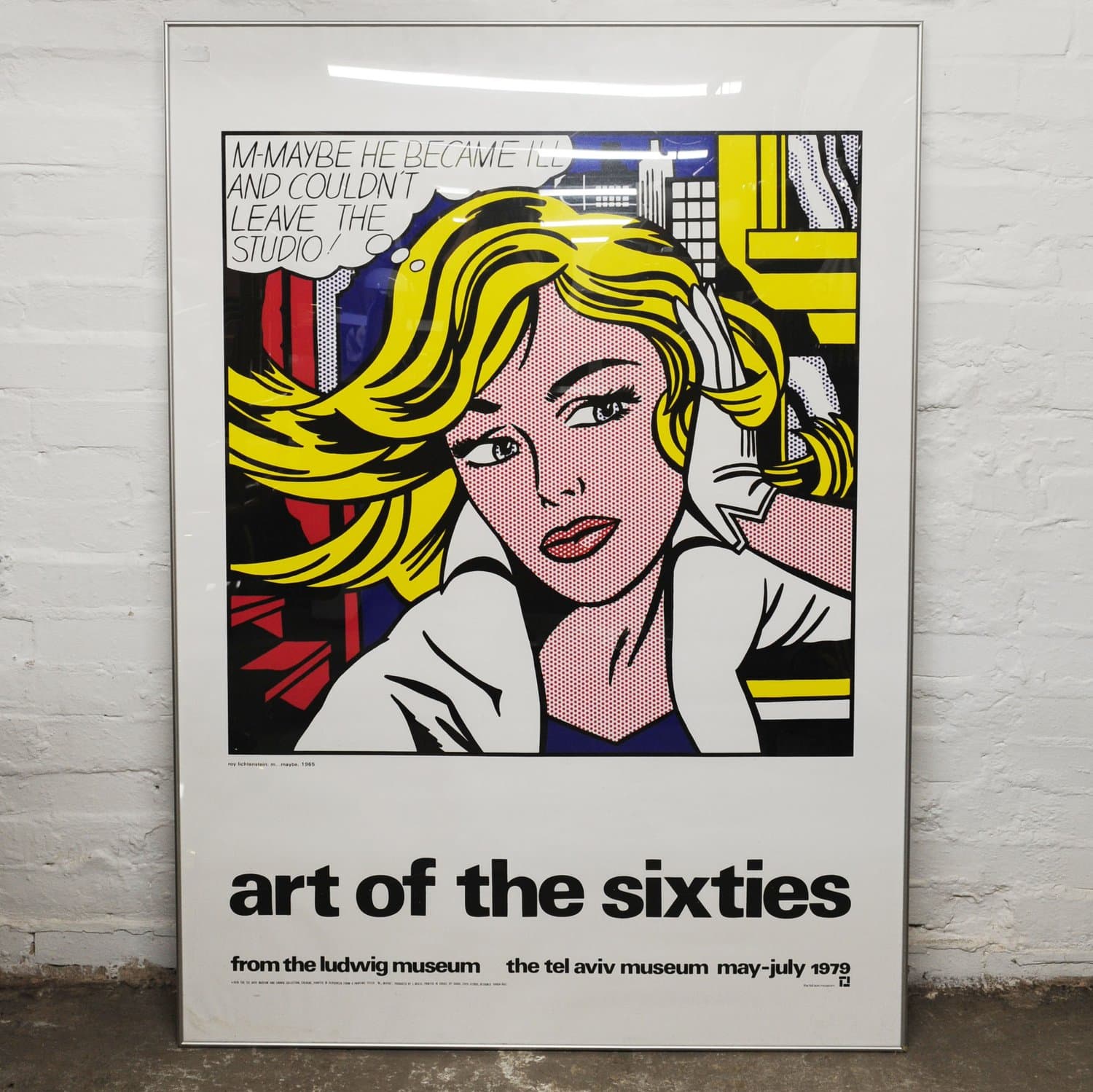 Lichtenstein 'The Art Of The 60s', Roy Lichtenstein Screen Print, 1970s