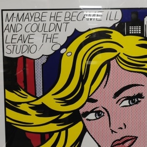 Lichtenstein 'The Art Of The 60s', Roy Lichtenstein Screen Print, 1970s