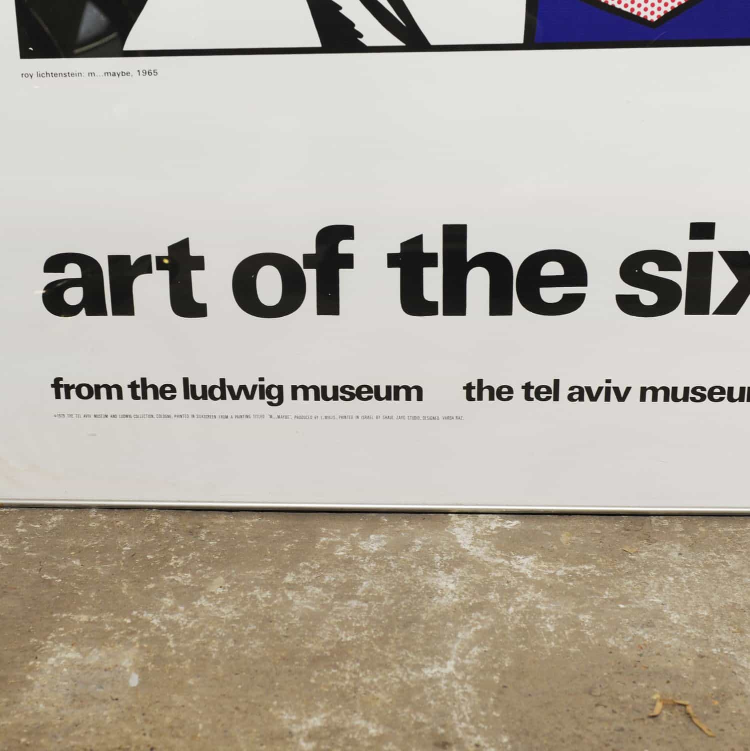 Lichtenstein 'The Art Of The 60s', Roy Lichtenstein Screen Print, 1970s