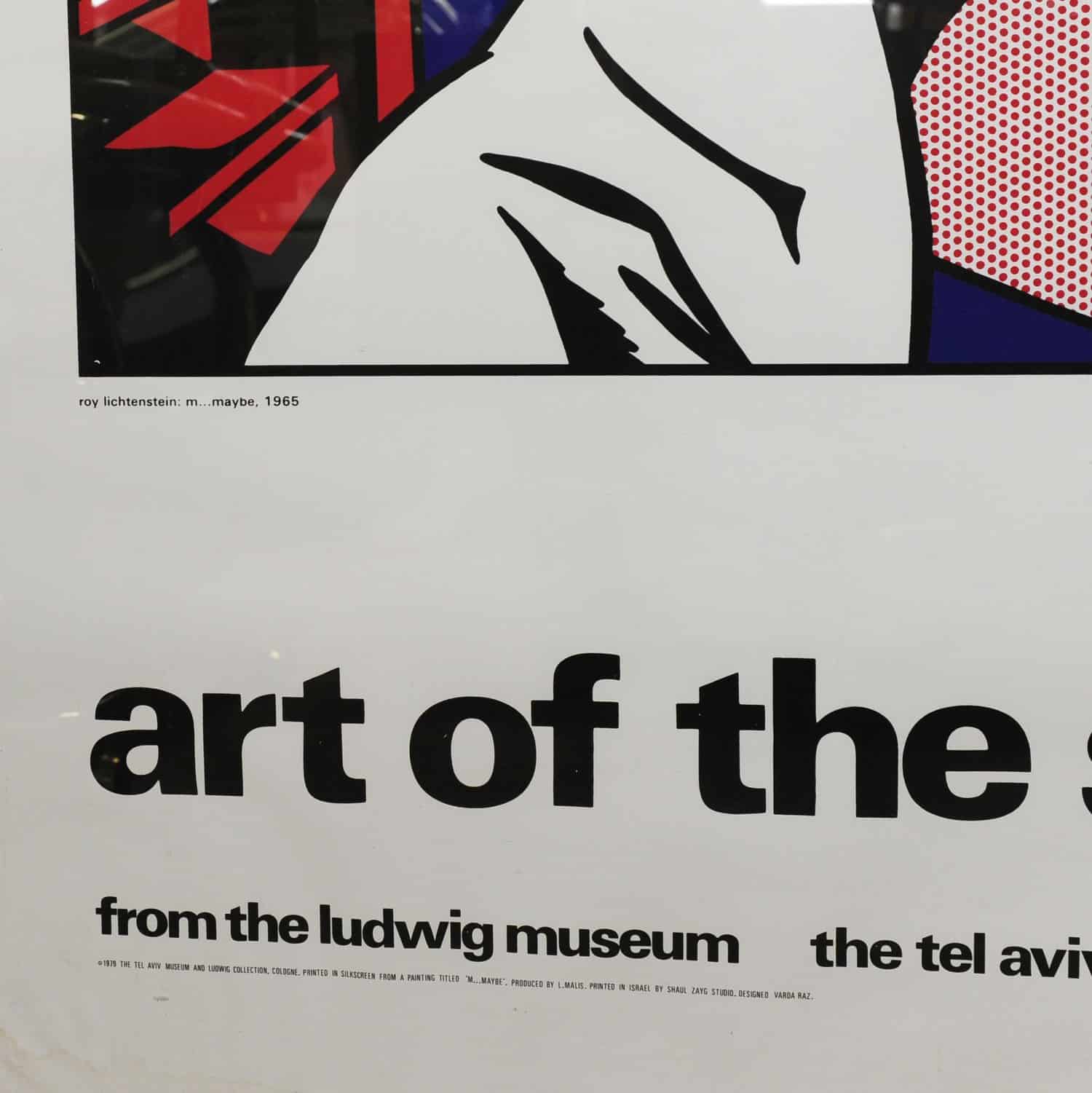 Lichtenstein 'The Art Of The 60s', Roy Lichtenstein Screen Print, 1970s