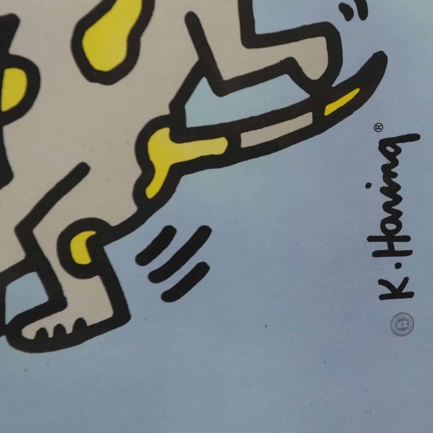 Keith Haring Dancing Dogs & Cats Lithograph, 1990s