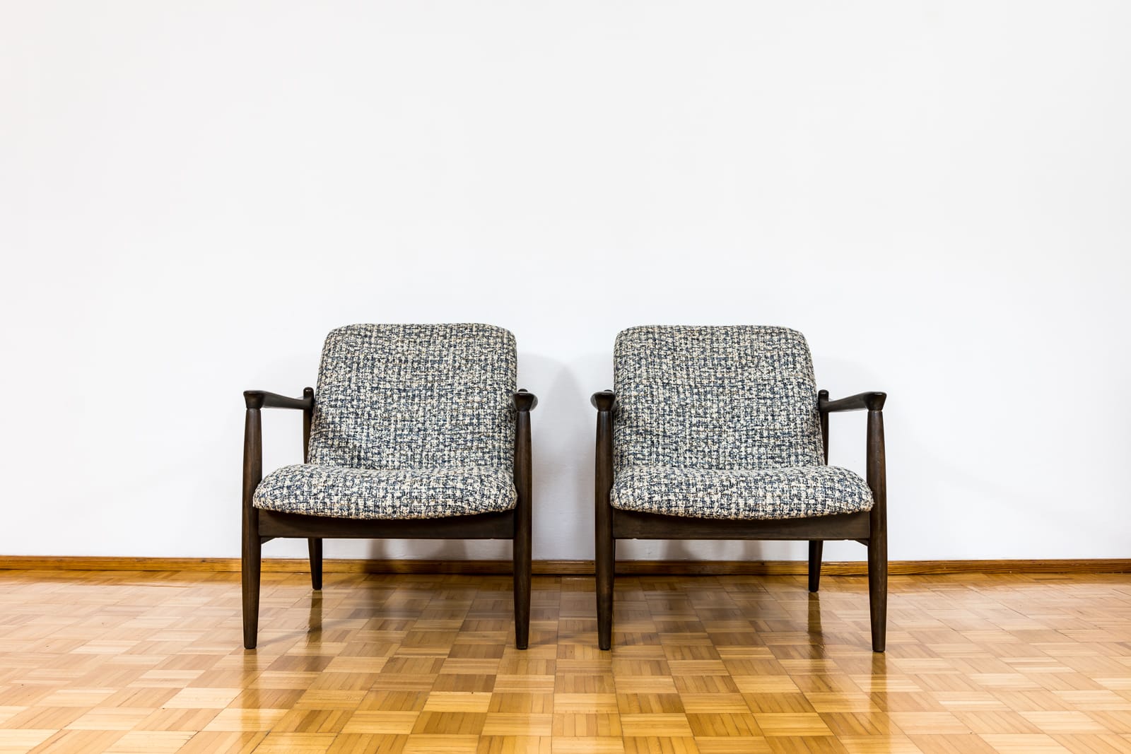 Pair Of “Gfm 64” Armchairs By Edmund Homa, Poland, 1960s