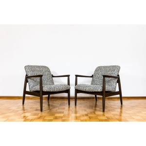 Pair Of “Gfm 64” Armchairs By Edmund Homa, Poland, 1960s