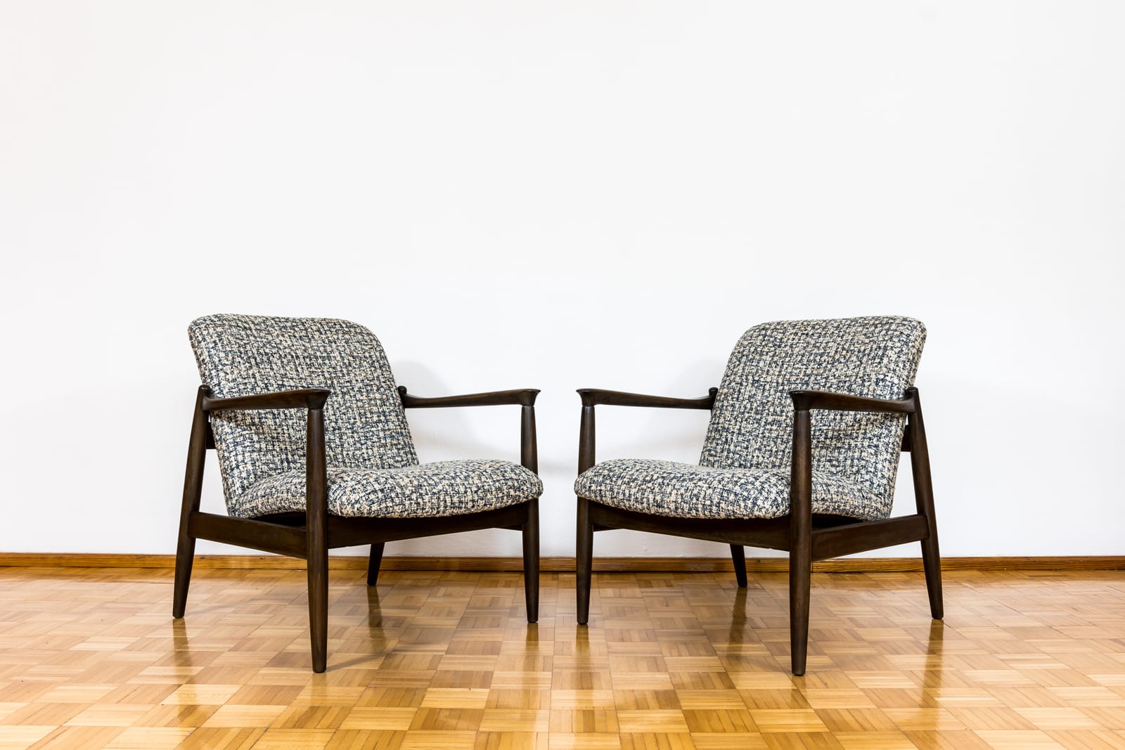 Pair Of “Gfm 64” Armchairs By Edmund Homa, Poland, 1960s