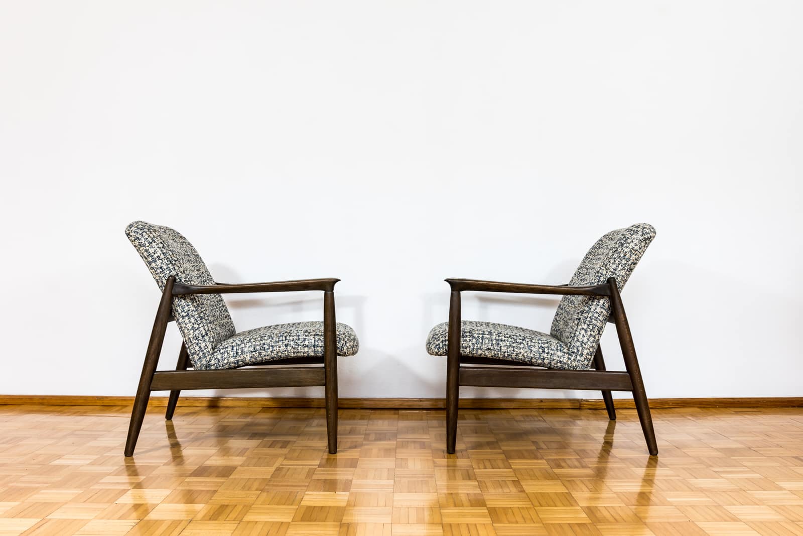 Pair Of “Gfm 64” Armchairs By Edmund Homa, Poland, 1960s