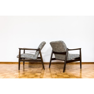 Pair Of “Gfm 64” Armchairs By Edmund Homa, Poland, 1960s