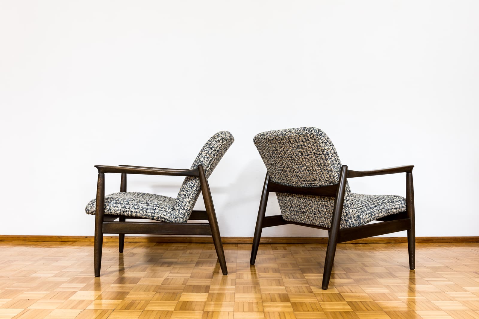 Pair Of “Gfm 64” Armchairs By Edmund Homa, Poland, 1960s