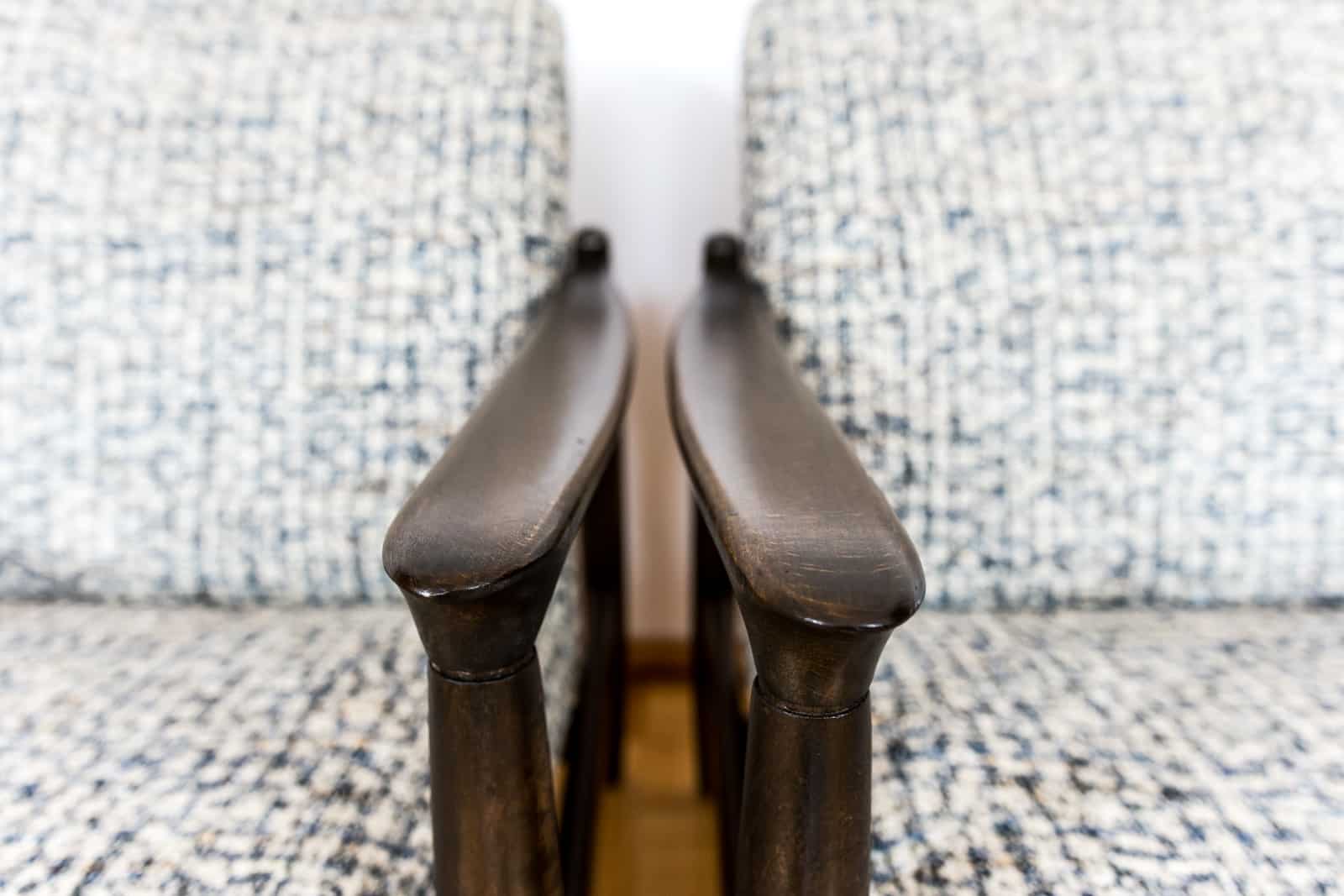 Pair Of “Gfm 64” Armchairs By Edmund Homa, Poland, 1960s