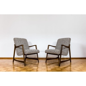 Pair Of Armchairs Designed by Barbara Fendrych Weclawska, Poland, 1960s