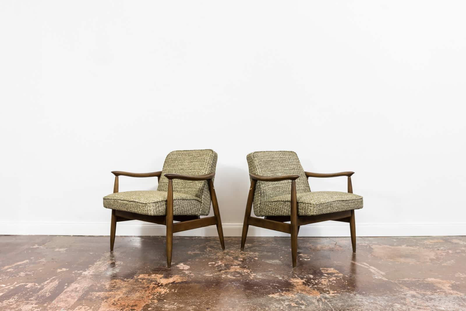 Pair Of “Gfm 87” Armchairs By Juliusz Kędziorek For GFM, Poland, 1960s