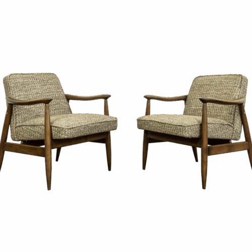 Pair Of “Gfm 87” Armchairs By Juliusz Kędziorek For GFM, Poland, 1960s