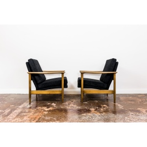 Pair Of “Gfm 142” Armchairs By Edmund Homa, Poland, 1960s