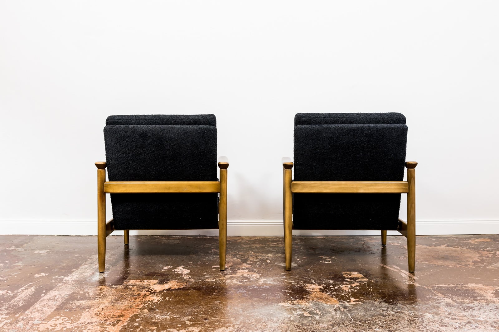 Pair Of “Gfm 142” Armchairs By Edmund Homa, Poland, 1960s