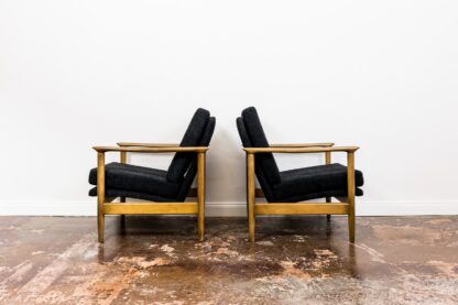 Pair Of “Gfm 142” Armchairs By Edmund Homa, Poland, 1960s - Image 7