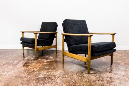Pair Of “Gfm 142” Armchairs By Edmund Homa, Poland, 1960s - Image 9