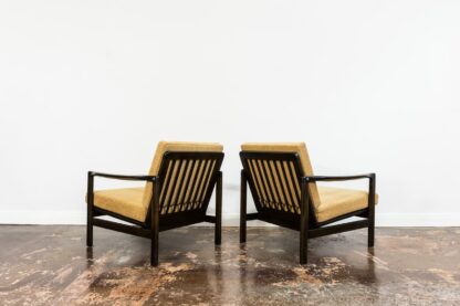 Pair Of Orange B-7522 Armchairs By Zenon Bączyk, Poland, 1960’S - Image 6