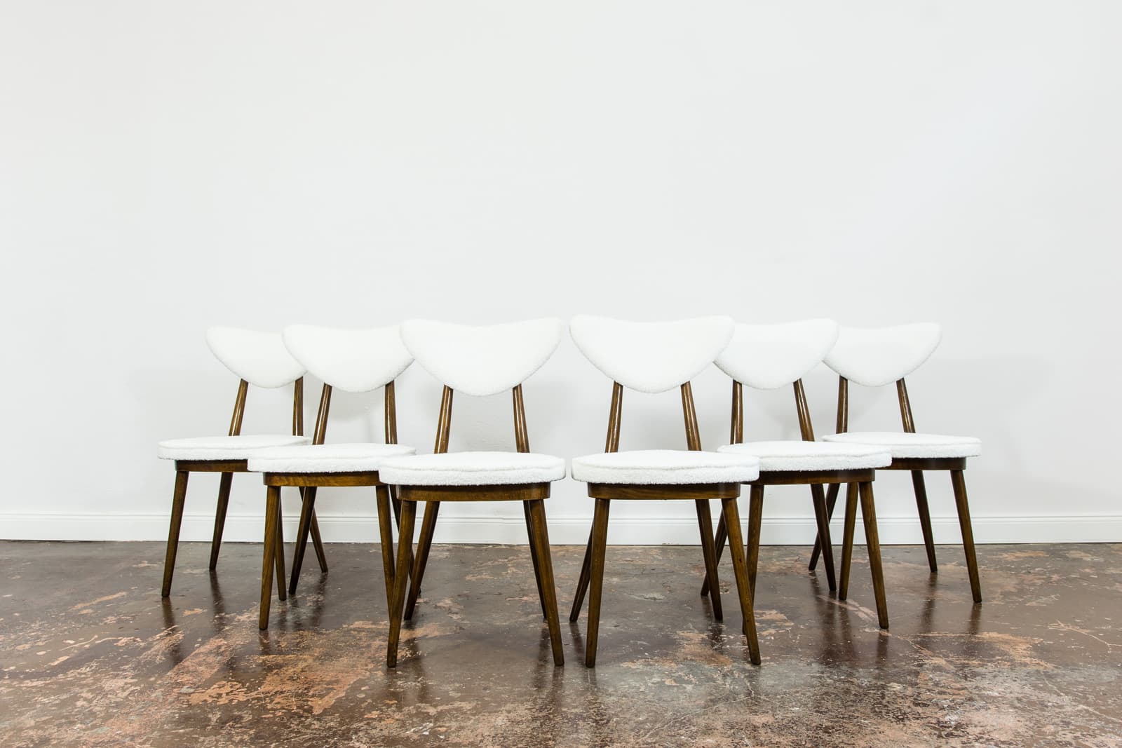Model No. 124 Chairs By Helena & Jerzy Kurmanowicz, 1960s, Poland, Set Of 6