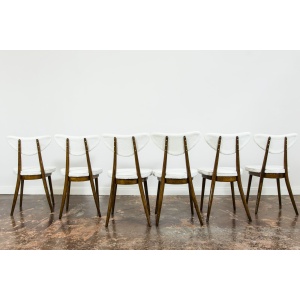 Model No. 124 Chairs By Helena & Jerzy Kurmanowicz, 1960s, Poland, Set Of 6