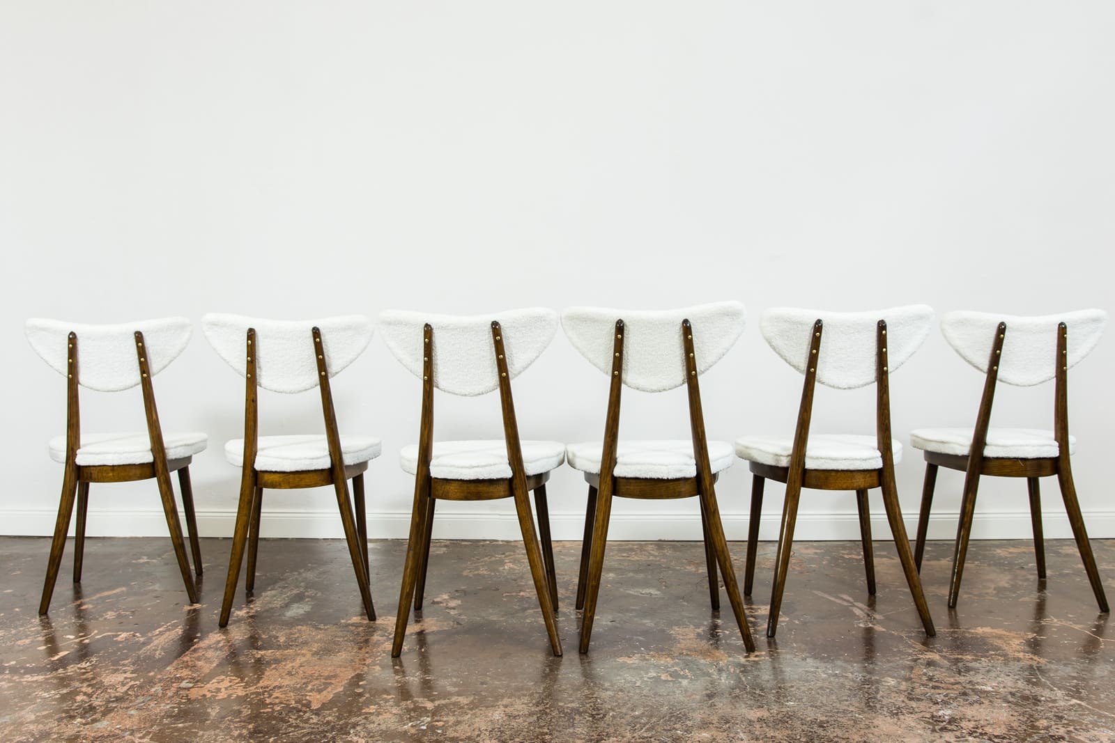 Model No. 124 Chairs By Helena & Jerzy Kurmanowicz, 1960s, Poland, Set Of 6