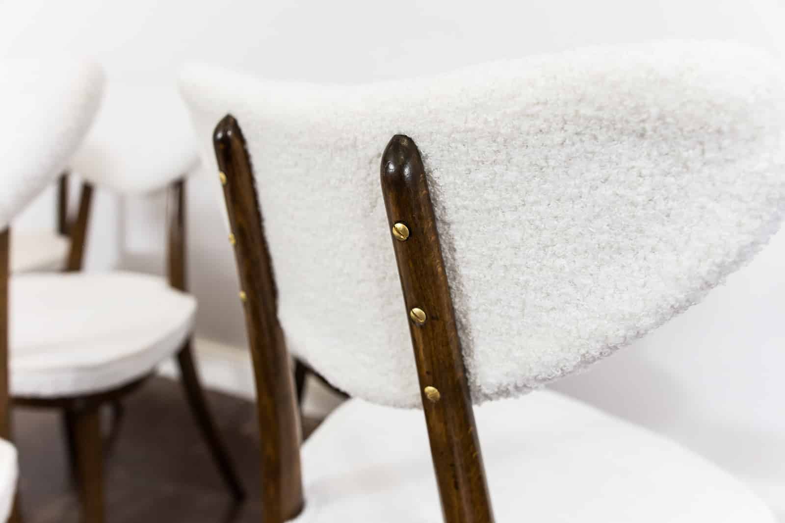 Model No. 124 Chairs By Helena & Jerzy Kurmanowicz, 1960s, Poland, Set Of 6