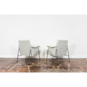 Pair Of Mid Century Armchairs "Bats" From Fabryka Mebli Wschód Zadziele, 1960s