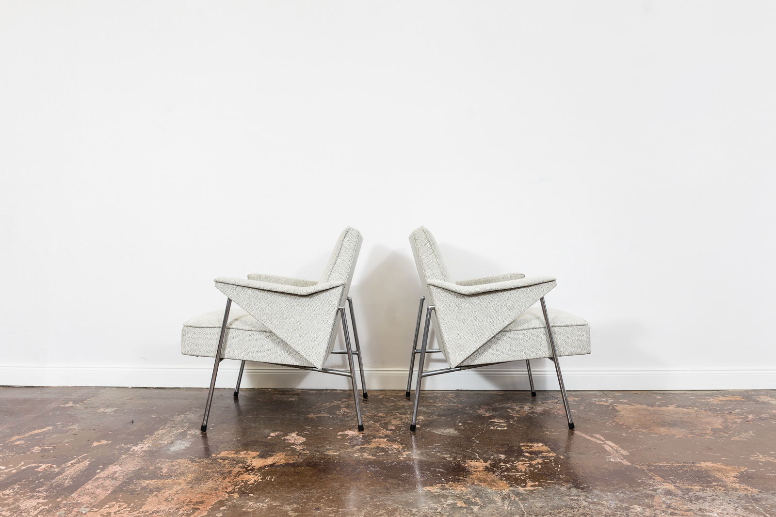 Pair Of Mid Century Armchairs "Bats" From Fabryka Mebli Wschód Zadziele, 1960s