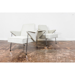 Pair Of Mid Century Armchairs "Bats" From Fabryka Mebli Wschód Zadziele, 1960s