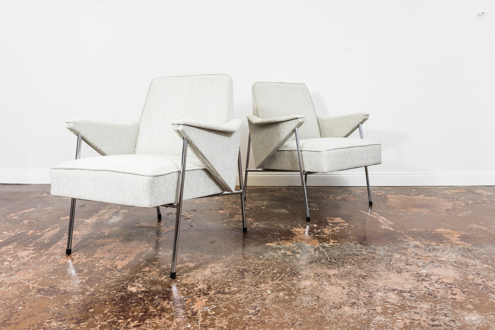Pair Of Mid Century Armchairs "Bats" From Fabryka Mebli Wschód Zadziele, 1960s