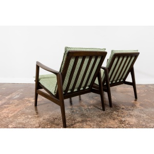 Pair Of Green Armchairs "Type 300 139" Poland, 1960’s