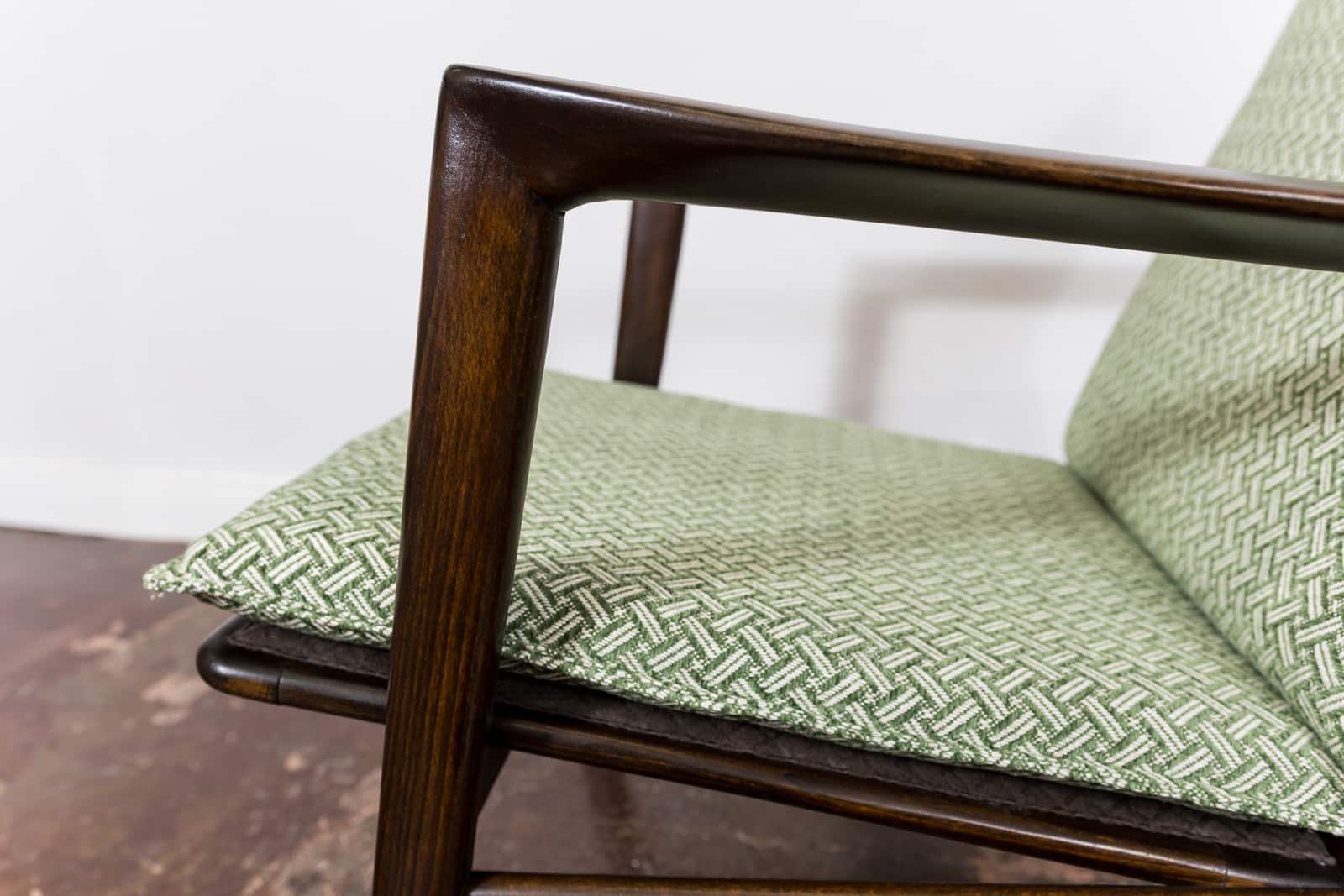 Pair Of Green Armchairs "Type 300 139" Poland, 1960’s