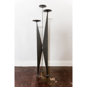 Tall Metal Candle Holder, 1970s