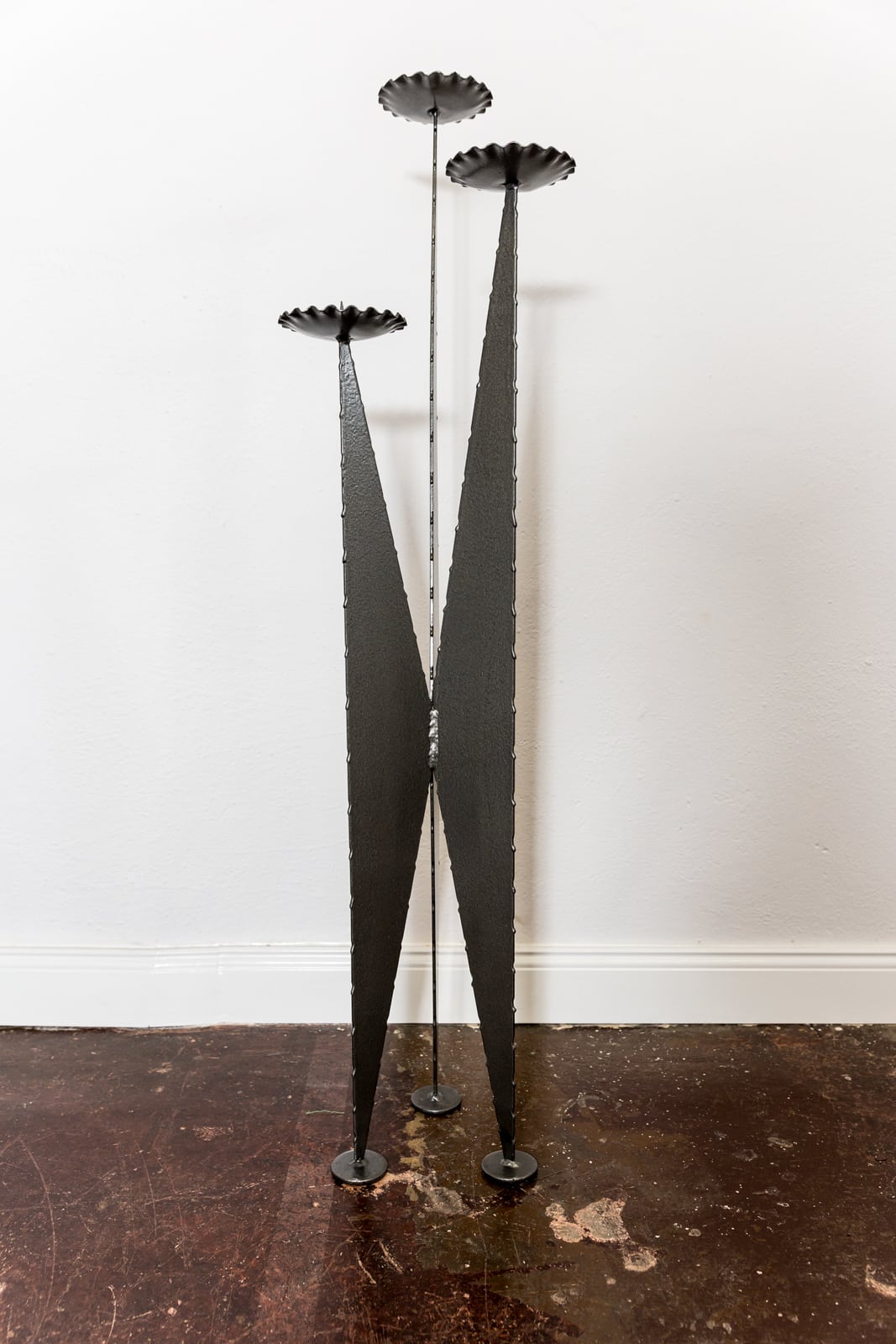Tall Metal Candle Holder, 1970s