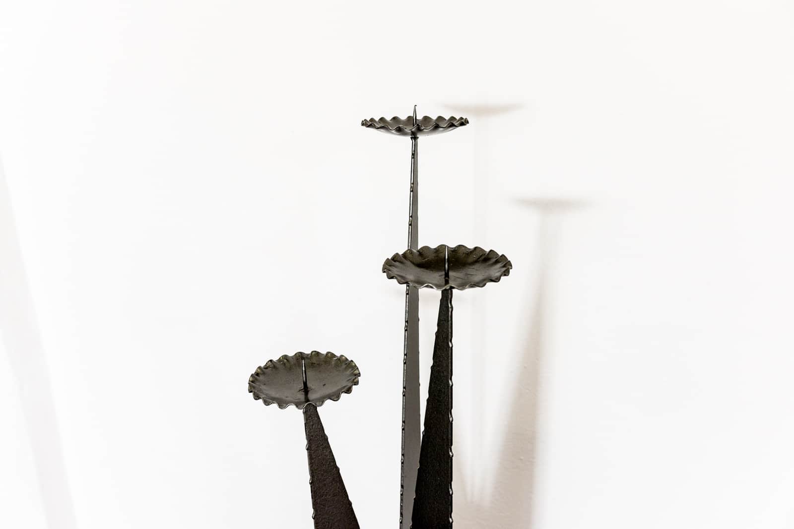 Tall Metal Candle Holder, 1970s